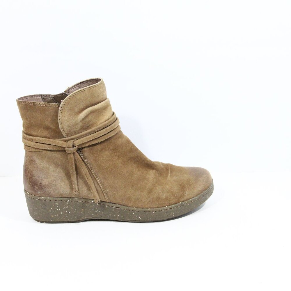 Dansko Evelyn Boots Eu 37 Women Suede Wedge Bootie Comfort Shoes - Picture 1 of 11